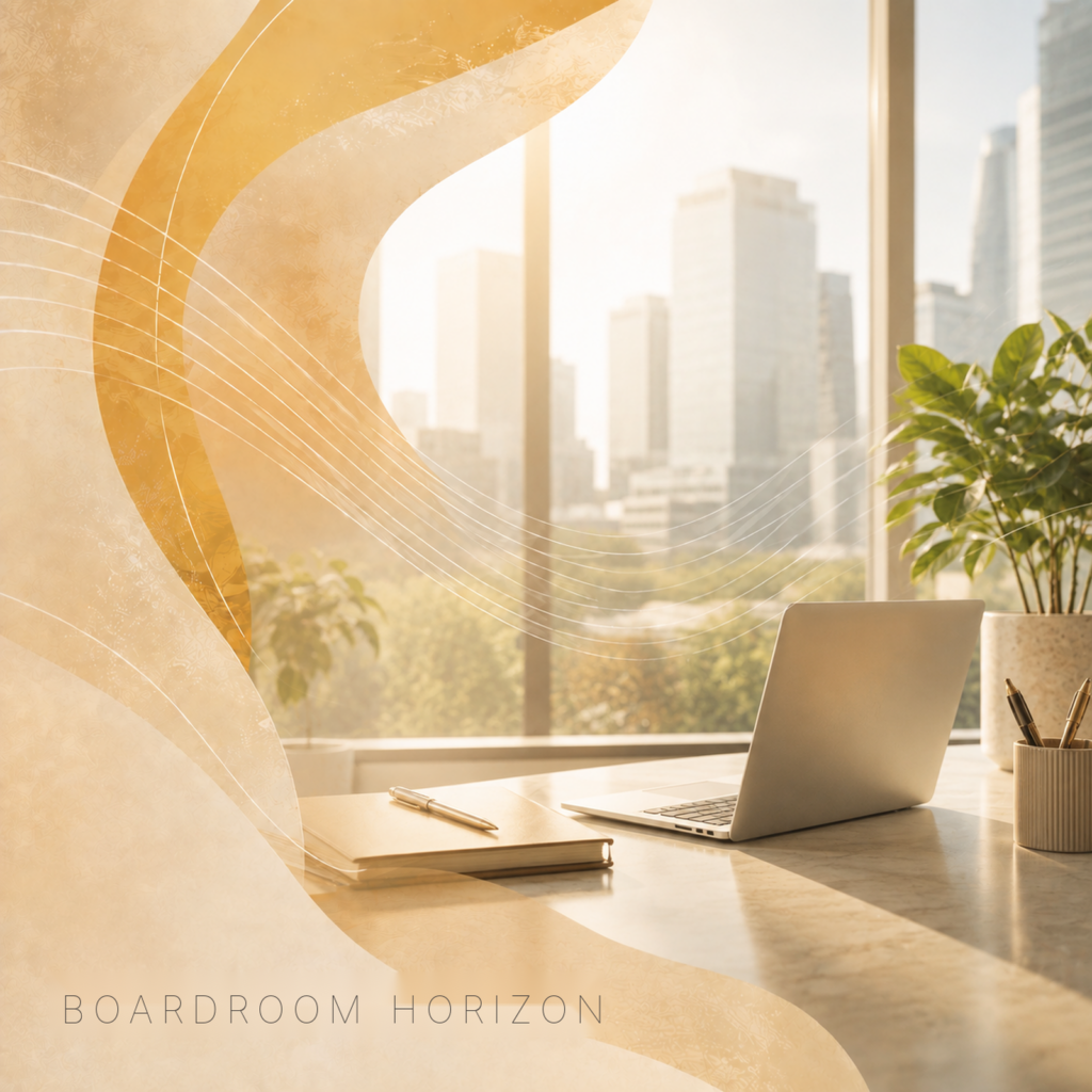 Boardroom Horizon — royalty-free music cover art by Sound Highway