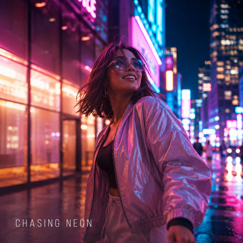 Chasing Neon — royalty-free music cover art by Sound Highway